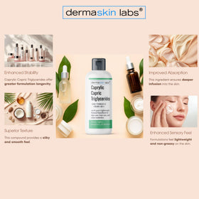 Dermaskin Labs oil blended into serum showing improved spreadability benefit