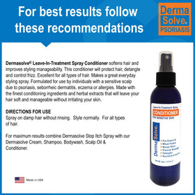 Dermasolve bottle close-up texture highlighting no-fragrance formula