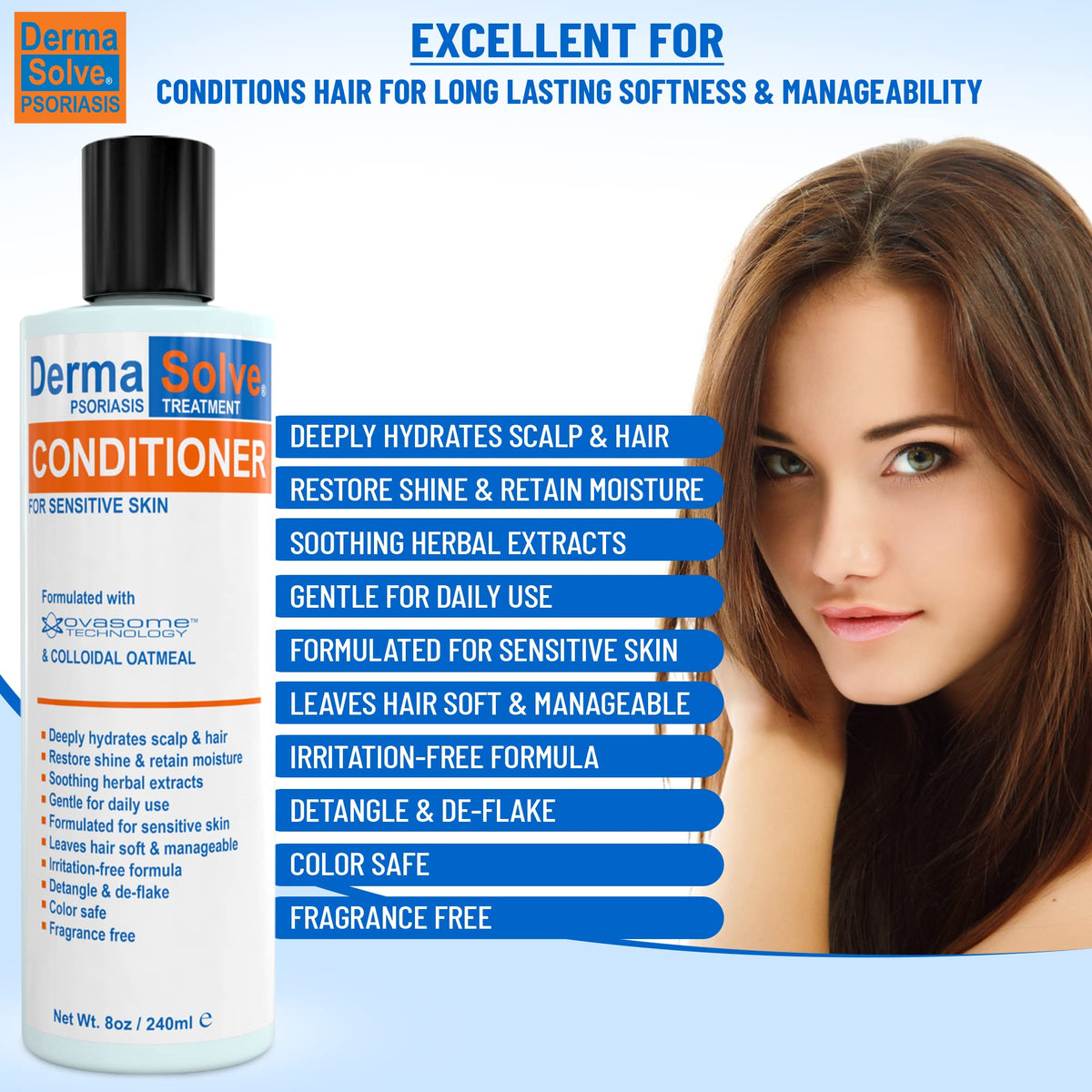 DermaSolve cream texture close-up showing moisturizing richness for scalp