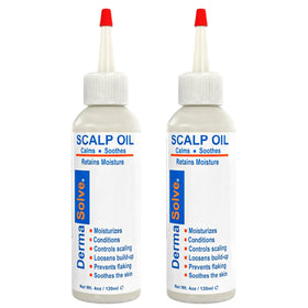 Dermasolve front packaging showing product for soothing scalp relief