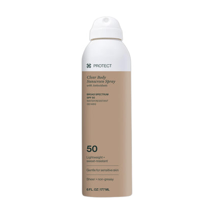 Dermasport front packaging showing SPF 50 protection and clear spray