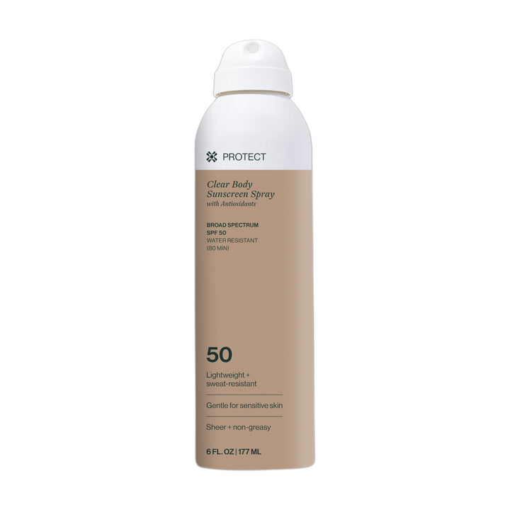 Dermasport front packaging showing SPF 50 protection and clear spray