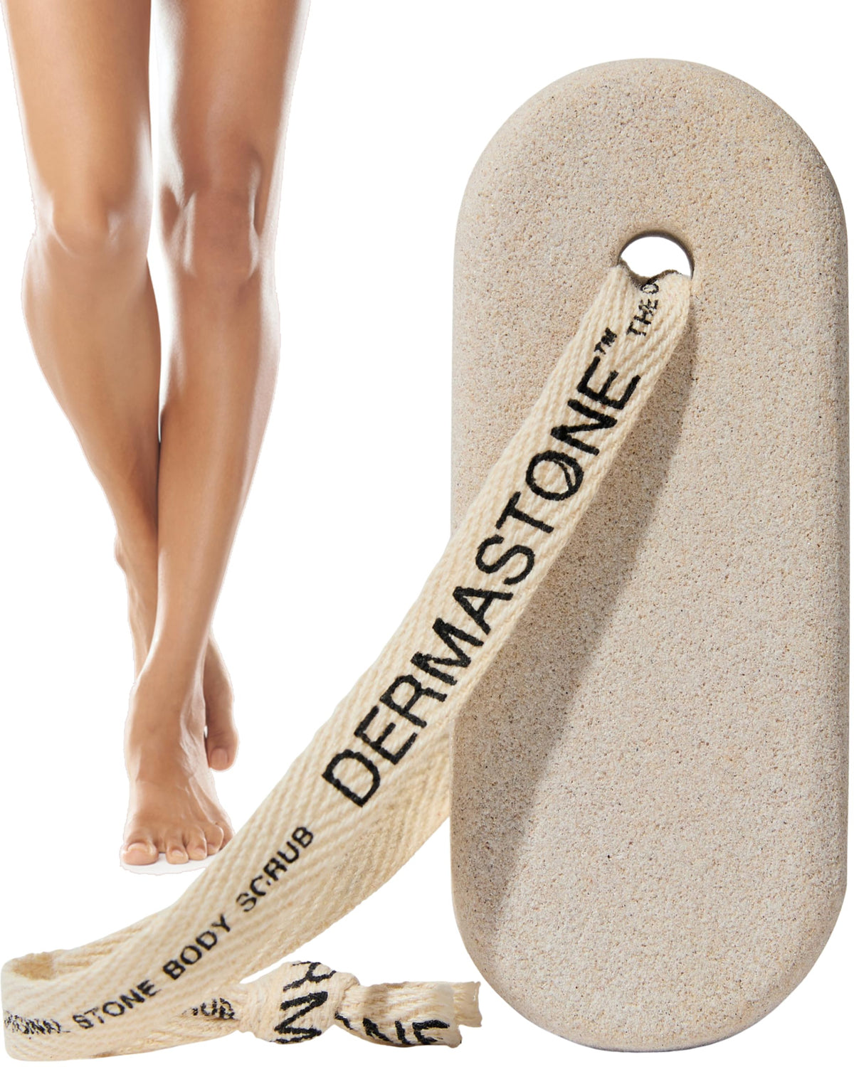 Dermastone front view showing compact natural stone and durable design benefit