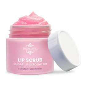 Dermasuri front jar showing coconut passion fruit flavor and compact benefit