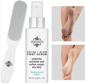 Dermasuri kit styled with sandals to show salon-ready sandal-ready feet