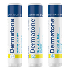 DERMATONE front packaging showing SPF 30 zinc oxide protection and moisturizing benefits