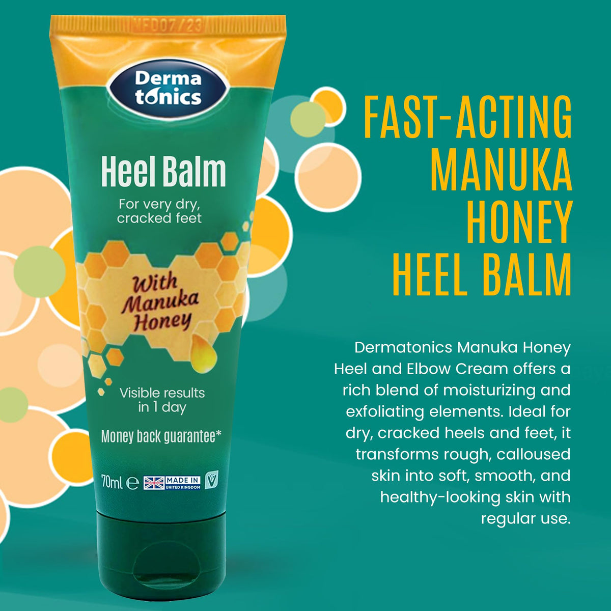 Dermatonics cream texture close-up showing rich balm for deep hydration