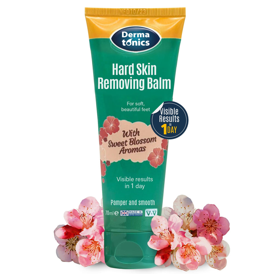 Dermatonics tube front showing sakura blossom scent and moisturizing benefit