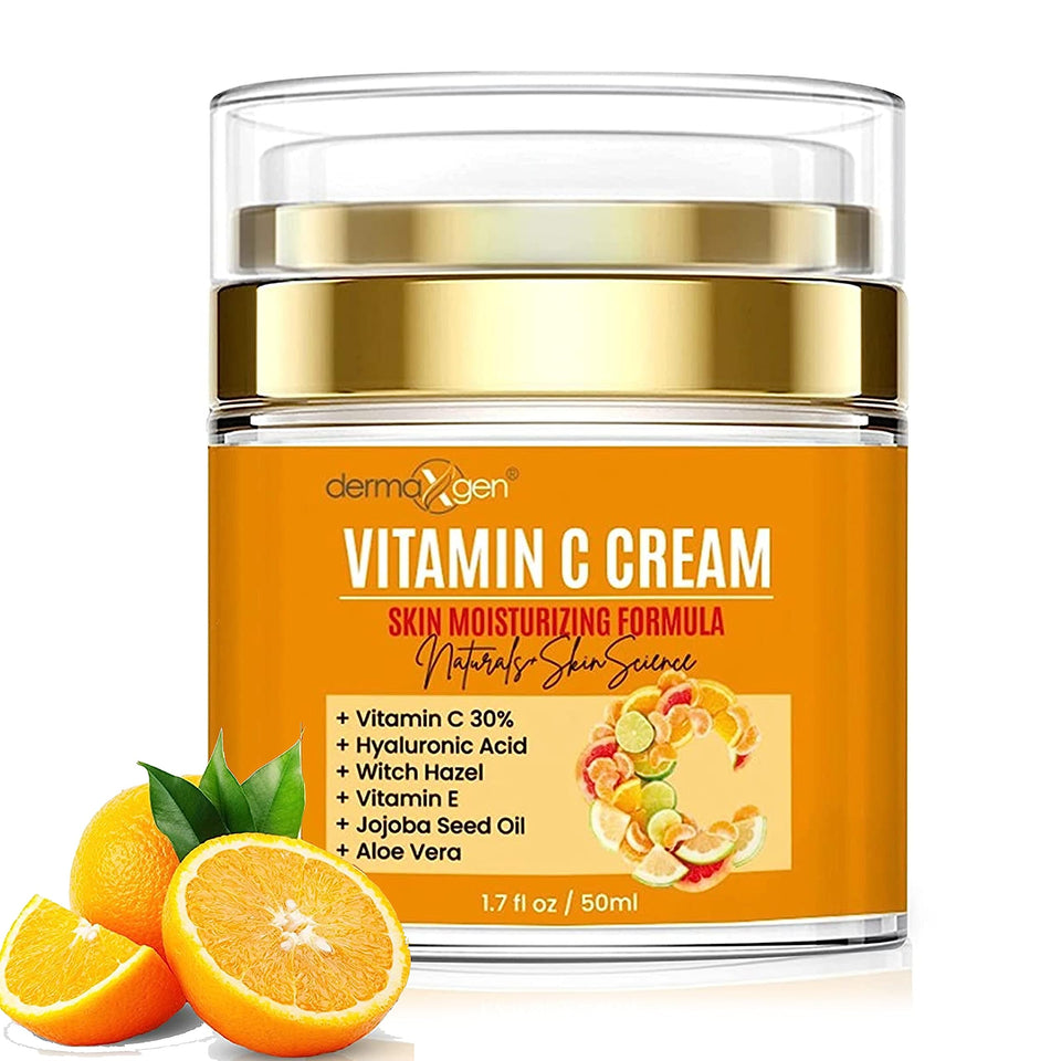 DERMAXGEN front packaging showing jar and label, clear product identity and size