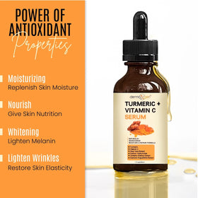 DERMAXGEN turmeric root ingredient shot showcasing antioxidant benefit