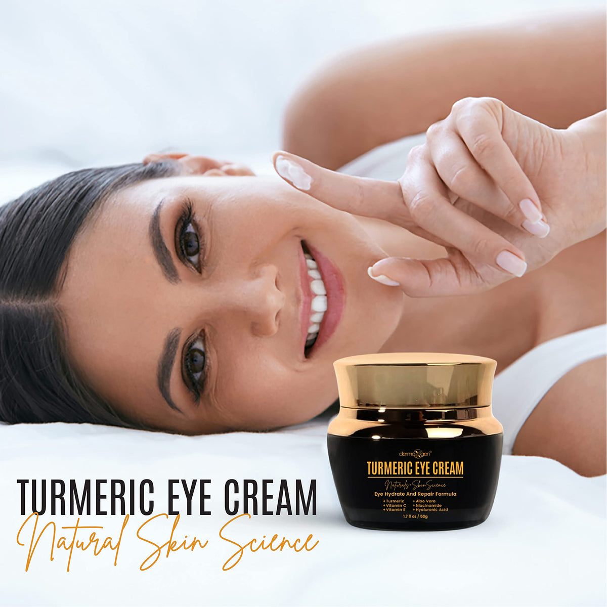 DERMAXGEN turmeric root close-up highlighting antioxidant brightening benefits