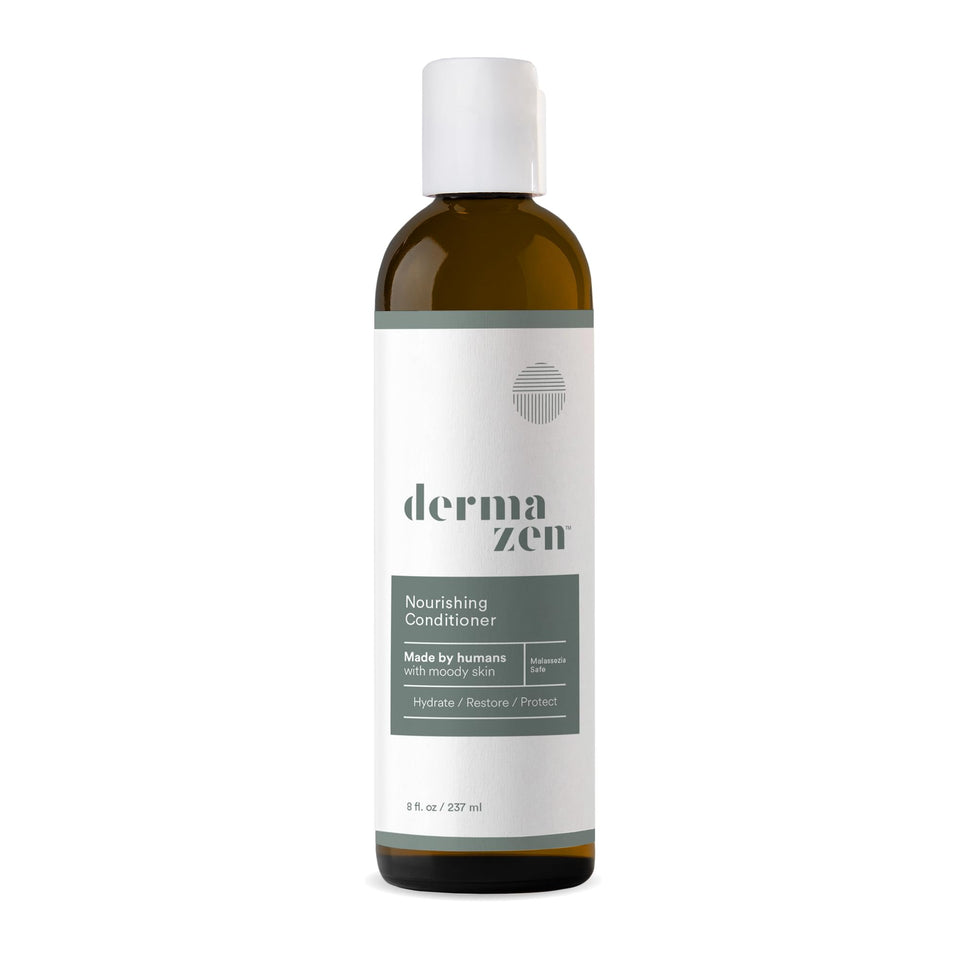 Dermazen front packaging showing bottle and clear product benefits