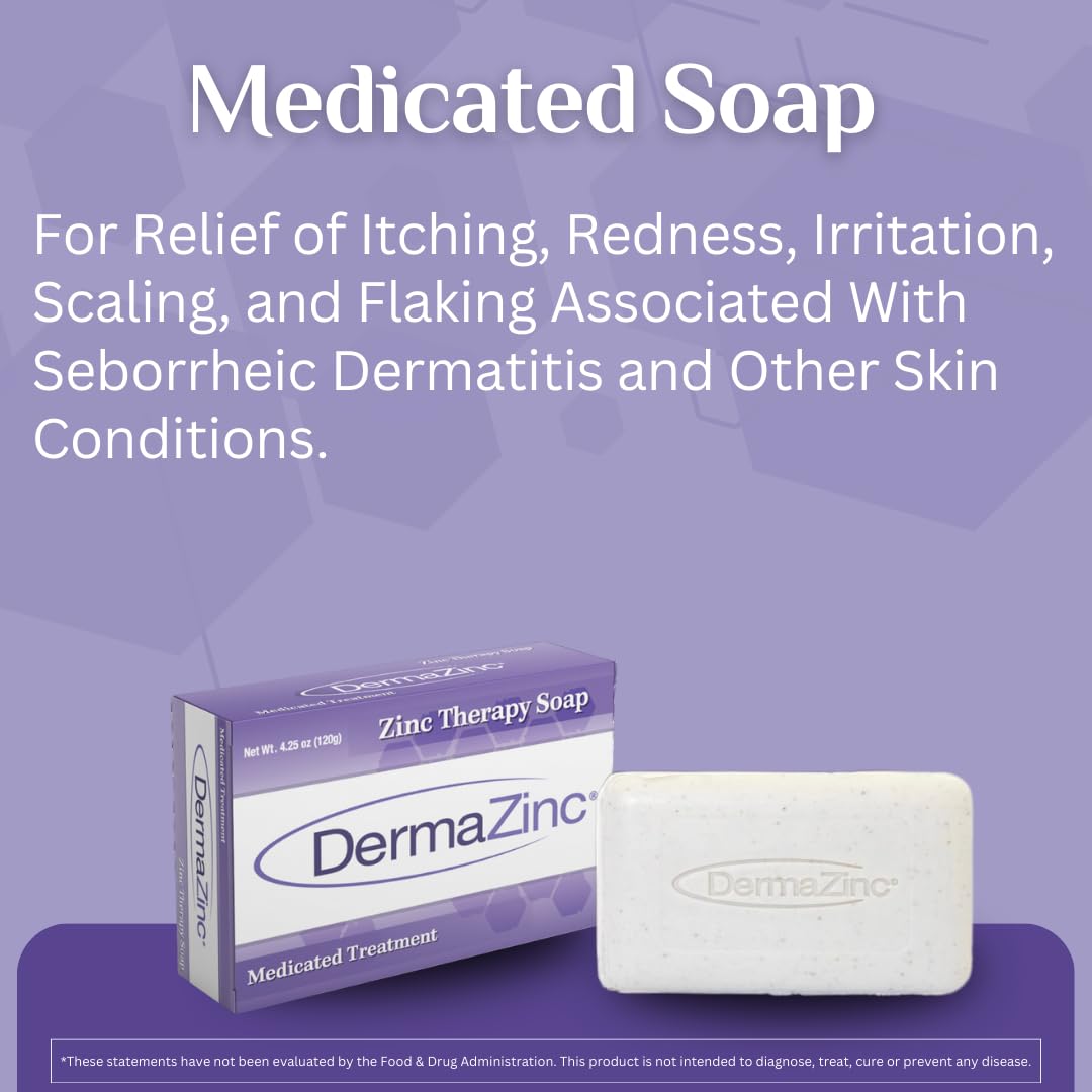 DermaZinc soap placed on bathroom shelf in lifestyle scene for daily use