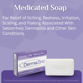 DermaZinc soap placed on bathroom shelf in lifestyle scene for daily use