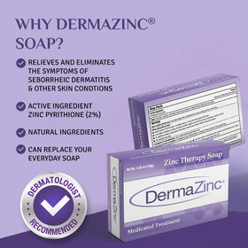 DermaZinc bar held in hand showing real size and travel-friendly convenience