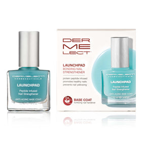 Dermelect Launchpad front packaging showing product and brand, highlights protective benefit