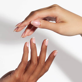 Dermelect applied on nail showing immediate ridge-filling effect