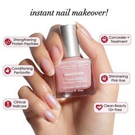 Dermelect creamy texture swirl illustrating lightweight, smoothing finish