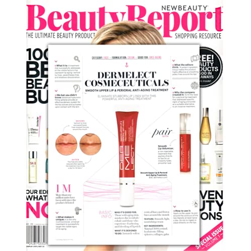Dermelect tube next to common objects to show 0.5 oz size and travel-friendly benefit