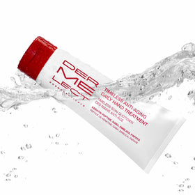 Dermelect applied to hands in lifestyle scene demonstrating non-greasy, hydrating finish