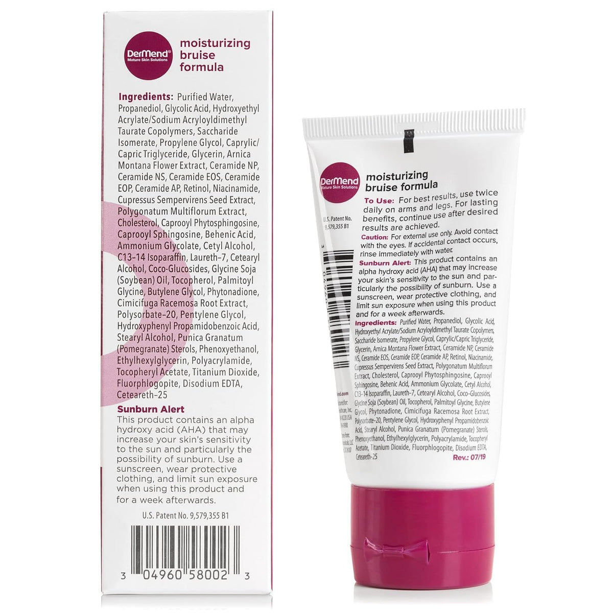 Dermend close-up cream texture showing moisturizing, non-greasy finish