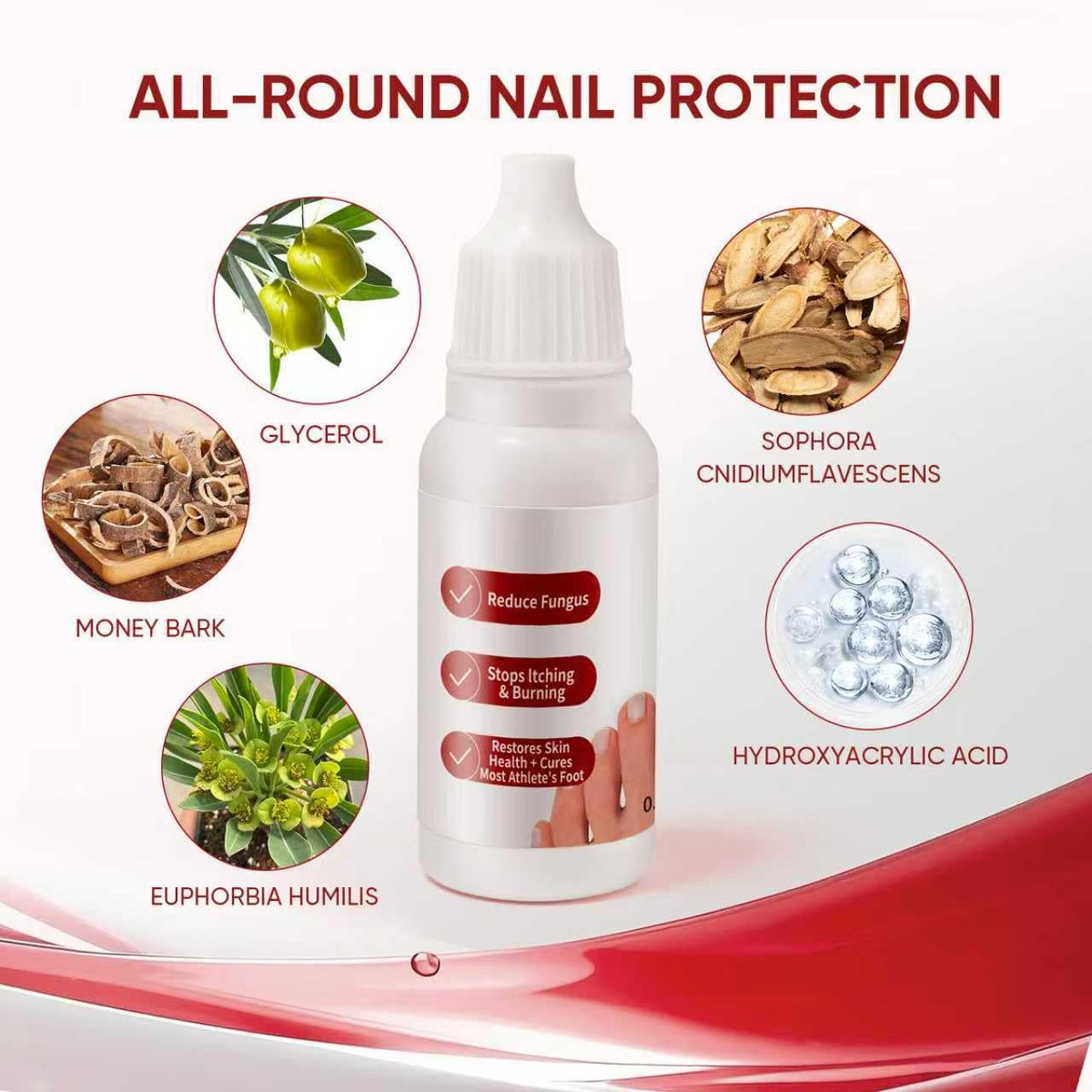 DERMFREE nail application on toe illustrating simple daily use benefit