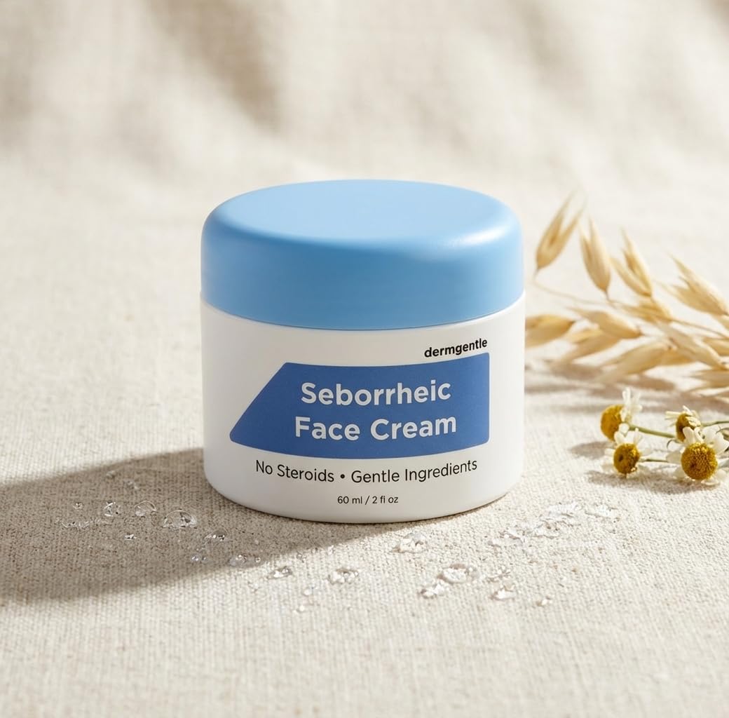 Dermgentle label and ingredients panel emphasizing steroid-free formulation