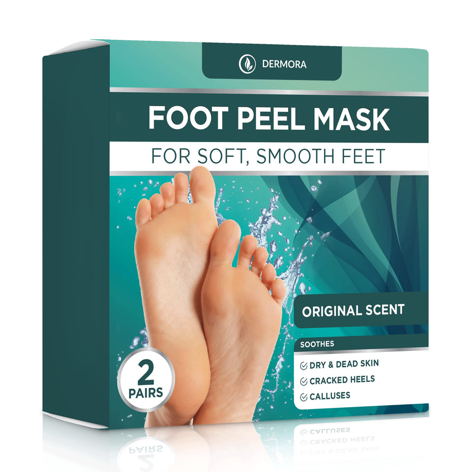 DERMORA front packaging showing two pairs and benefits