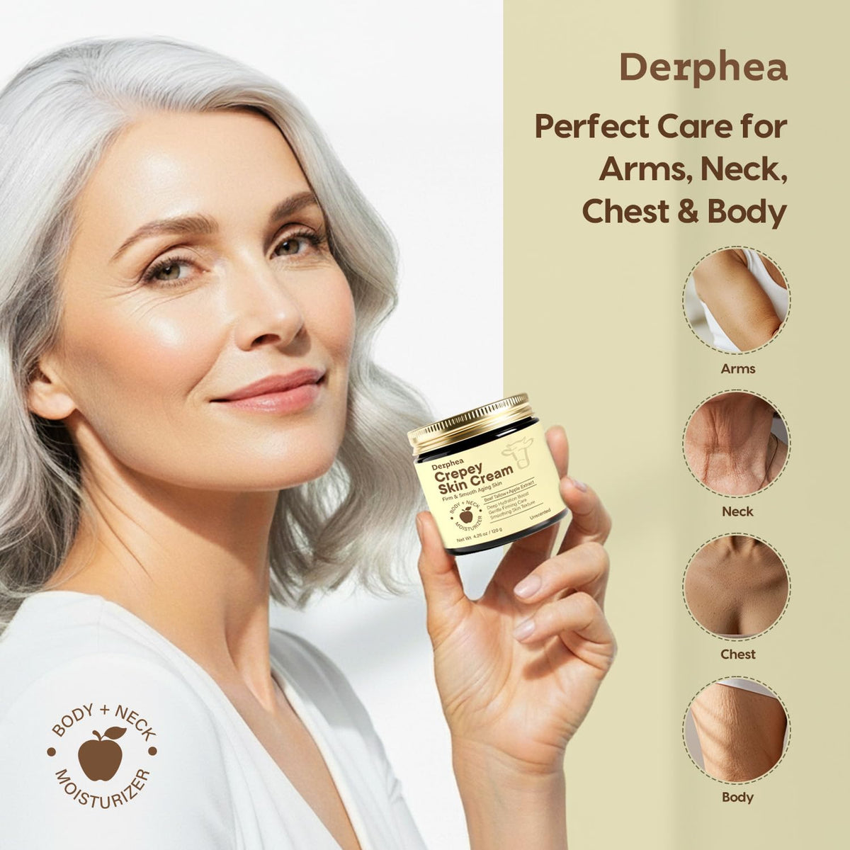 DERPHEA apple extract dropper providing antioxidant hydration and skin comfort