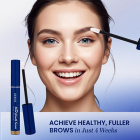 Dersie applicator closeup demonstrating precise nightly brow application