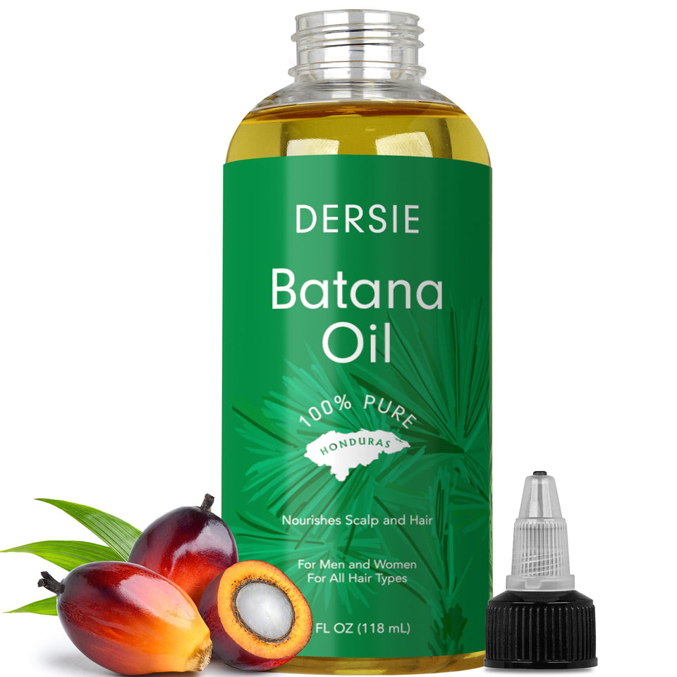 Dersie front bottle view showing clean packaging and lightweight oil benefits