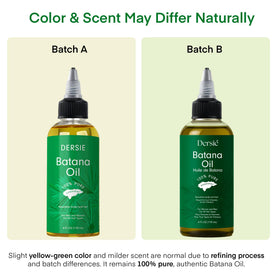 Dersie label close-up highlighting pure batana oil and ingredient transparency