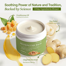 Close-up of shea and coconut elements used in Dersie formula for deep hydration