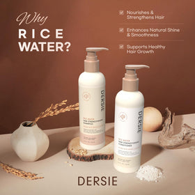 Dersie rice water shampoo texture and lather demonstration, gentle cleansing benefit