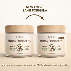 Dersie open tube cream texture highlighting smooth application benefit