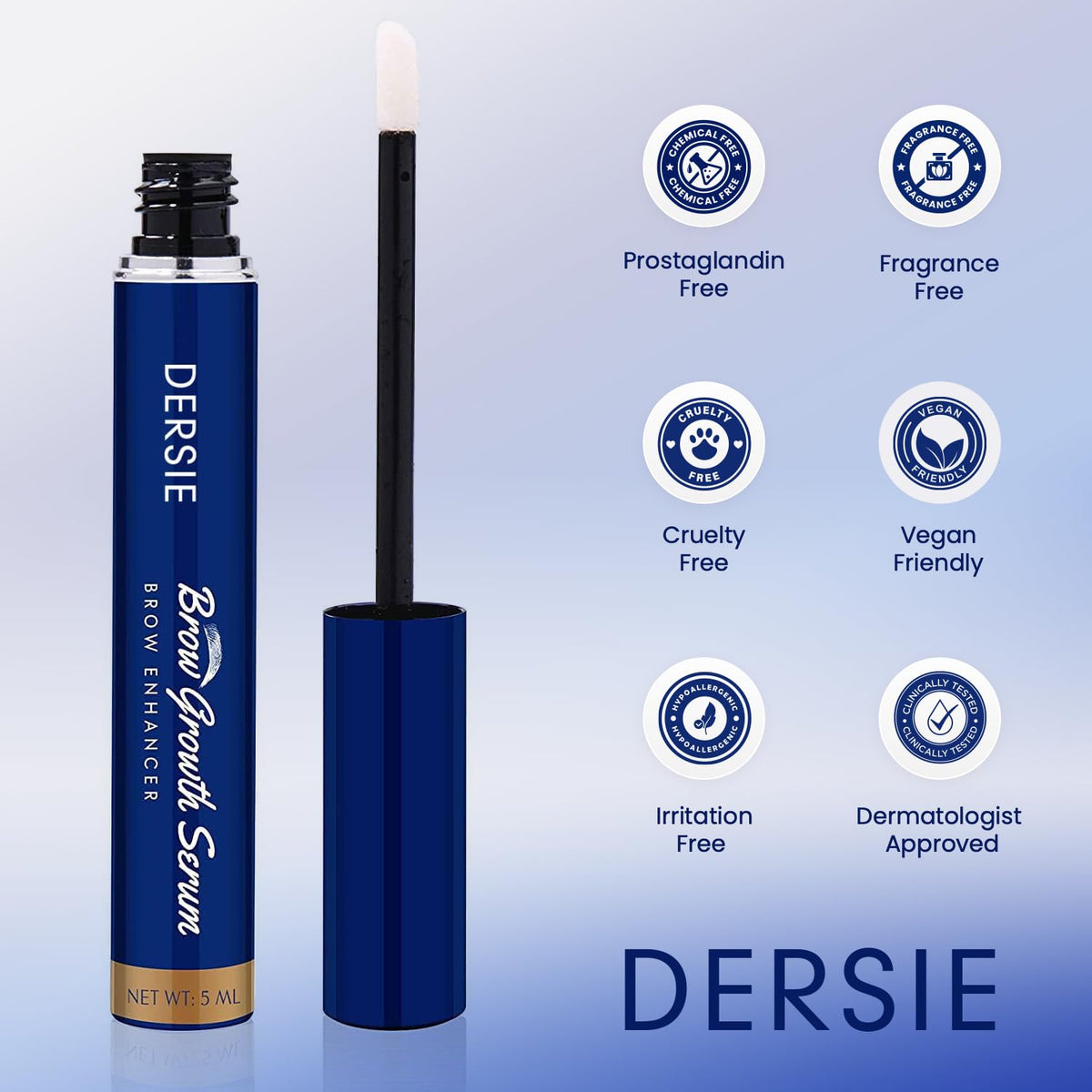 Dersie texture serum drop highlighting lightweight, non-greasy consistency