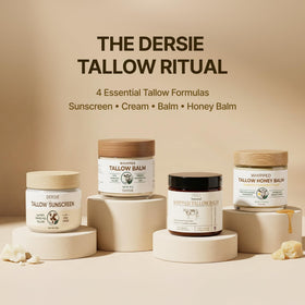 Dersie tubes packed in travel kit illustrating convenient on-the-go protection