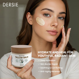 Dersie cream being smoothed on hand for fast hydration benefit