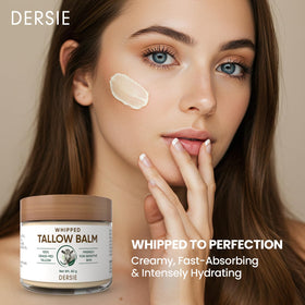Dersie texture close-up whipped cream showing light absorbent finish