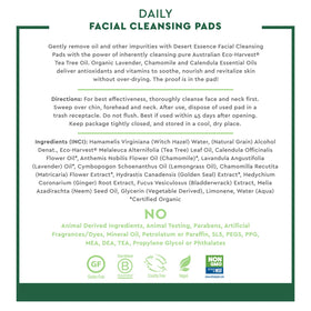 Desert Essence bottles of tea tree and chamomile highlighting plant-based ingredient benefits