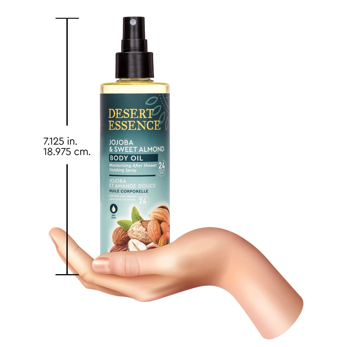 Desert Essence illuminated skin after application showing healthy glow