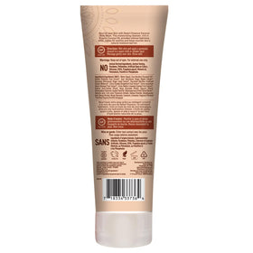 Desert Essence label with certifications showing vegan and cruelty-free benefit