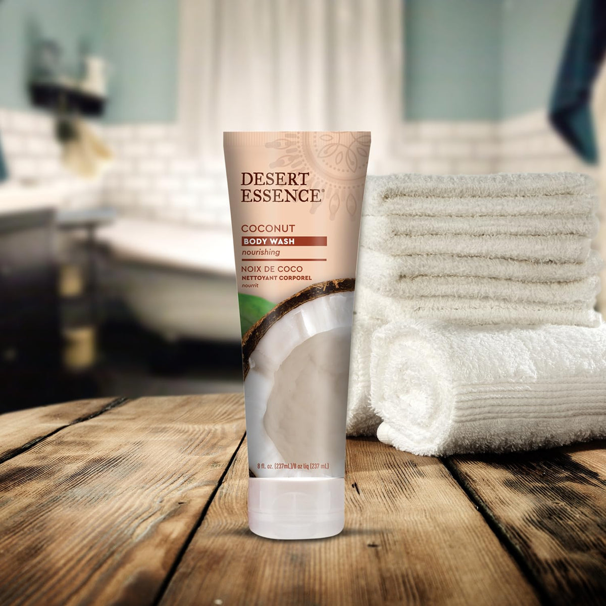 Desert Essence texture close-up of creamy lather for smooth skin feel