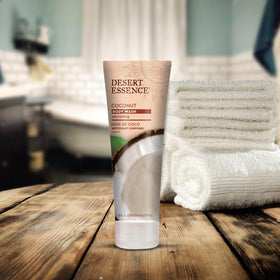 Desert Essence texture close-up of creamy lather for smooth skin feel