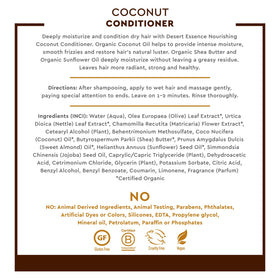 Desert Essence back label with ingredient list highlighting natural oils