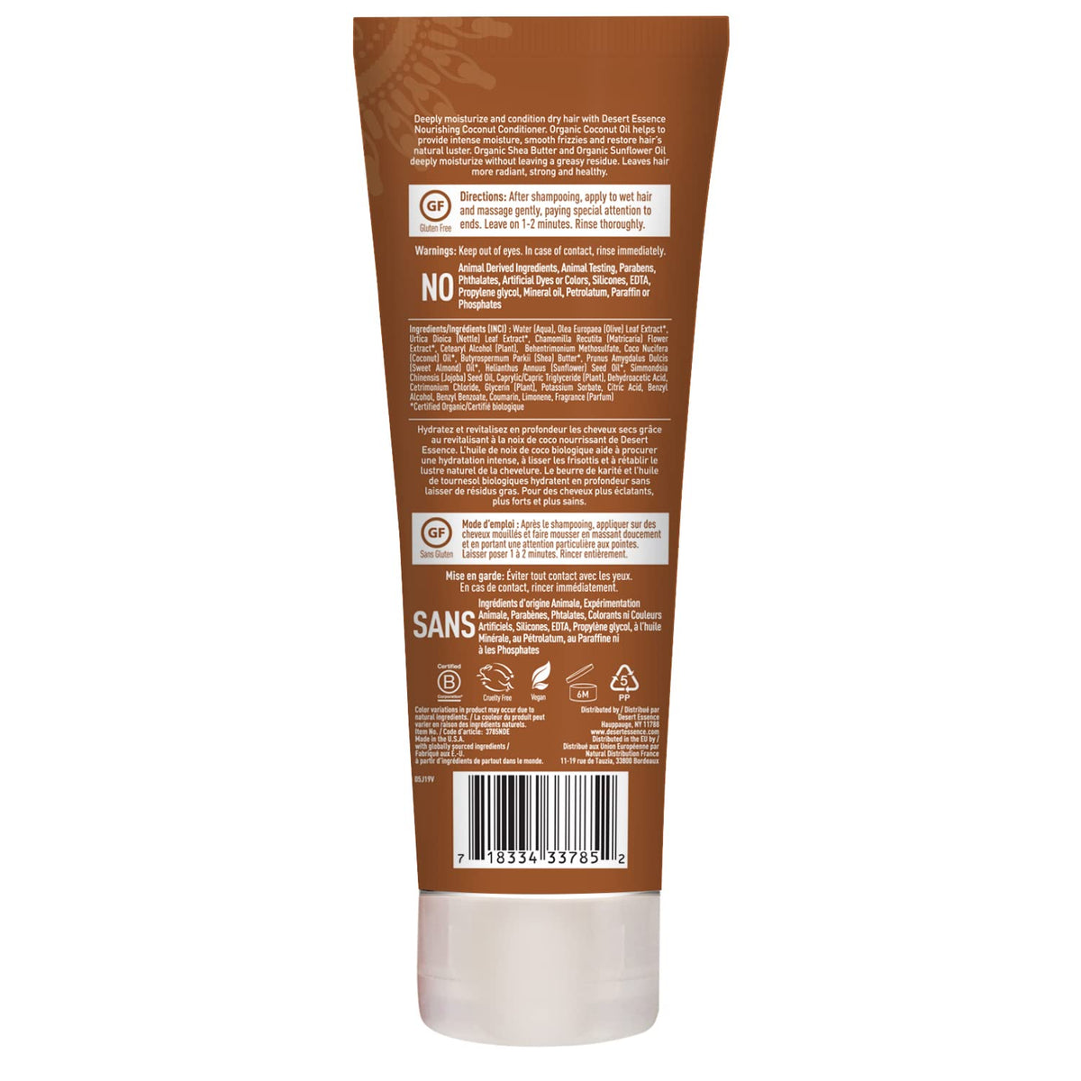 Desert Essence on bathroom shelf in lifestyle scene conveying daily use
