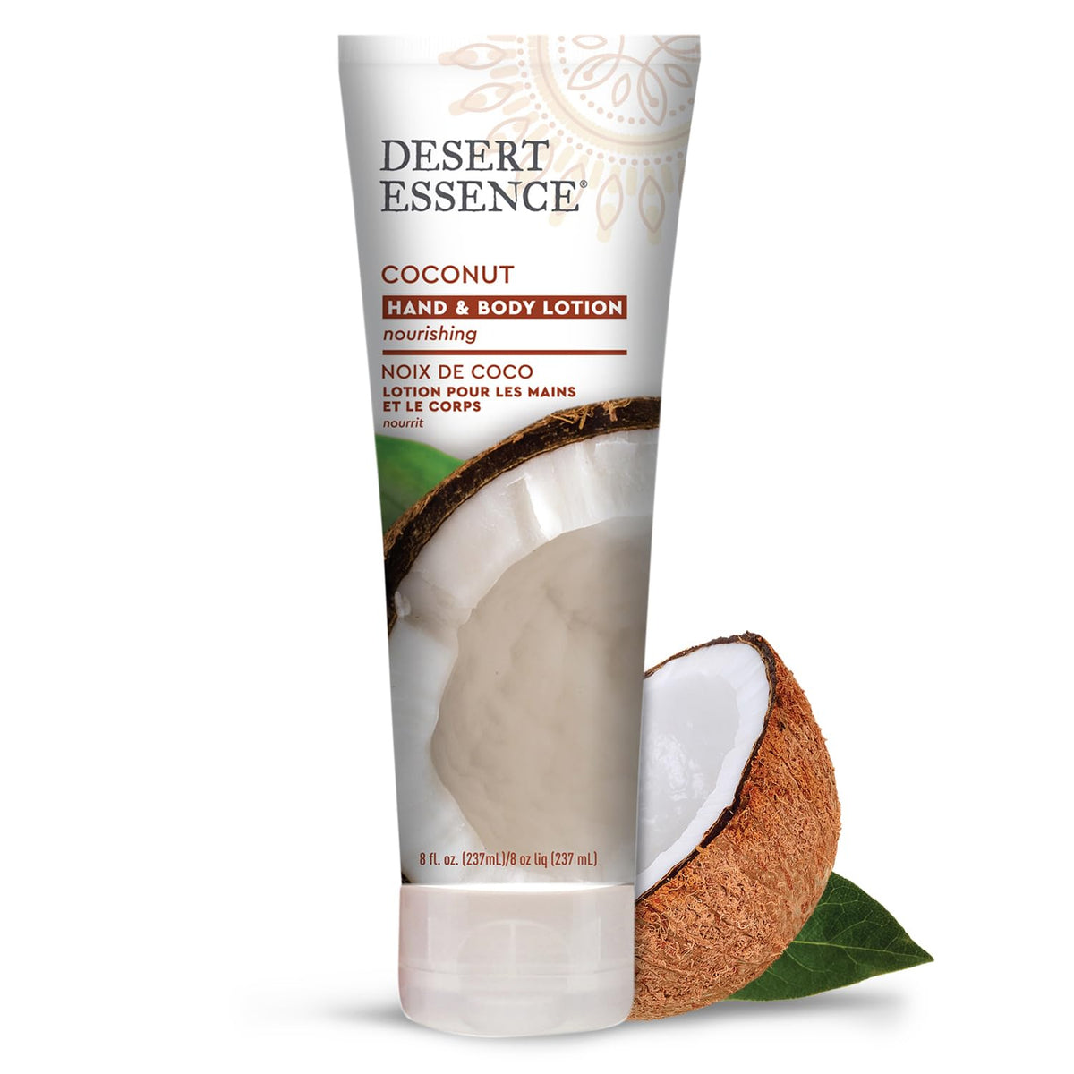 Desert Essence front bottle showing product identity and natural hydration