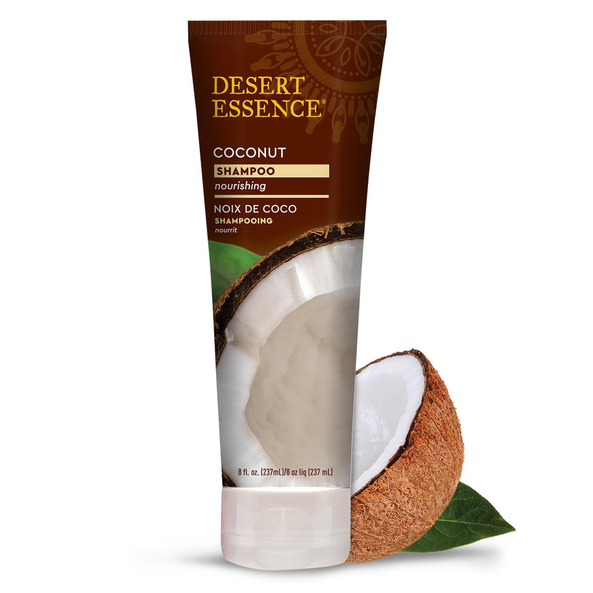 Desert Essence bottle front view showing label and hydrating benefit