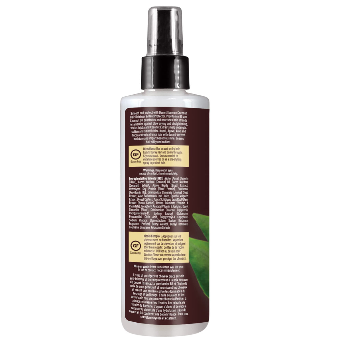 Desert Essence coconut oil texture close-up for nourishing hydration