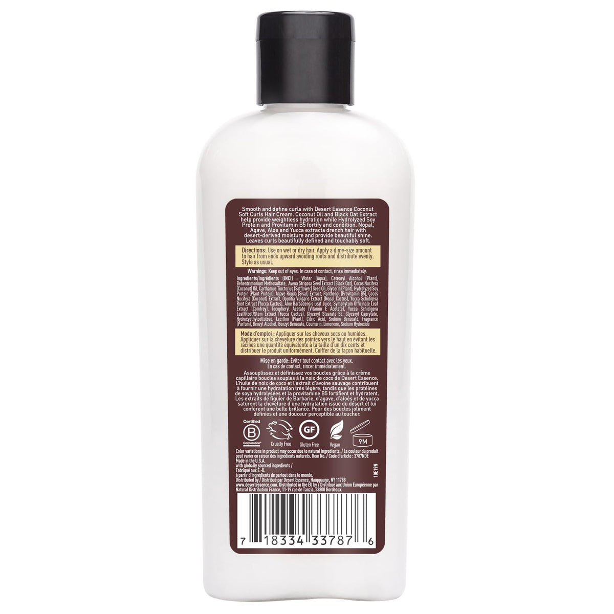 Desert Essence cream on hand demonstrating amount and spreadability